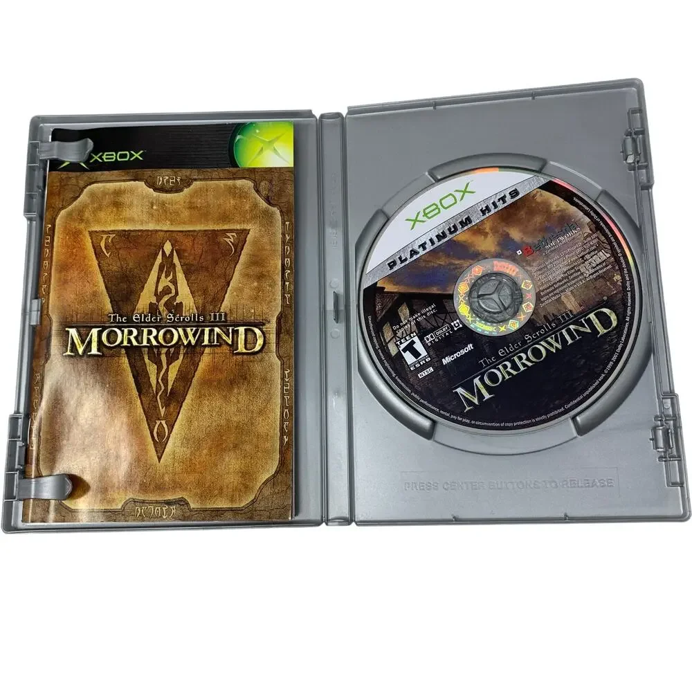 Elder Scrolls III Morrowind Original Xbox Complete CIB Video Game